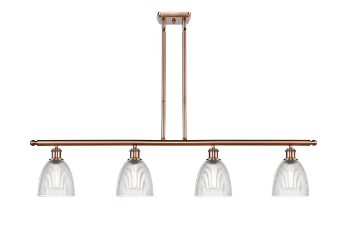 Ballston Four Light Island Pendant in Antique Copper (405|516-4I-AC-G382)
