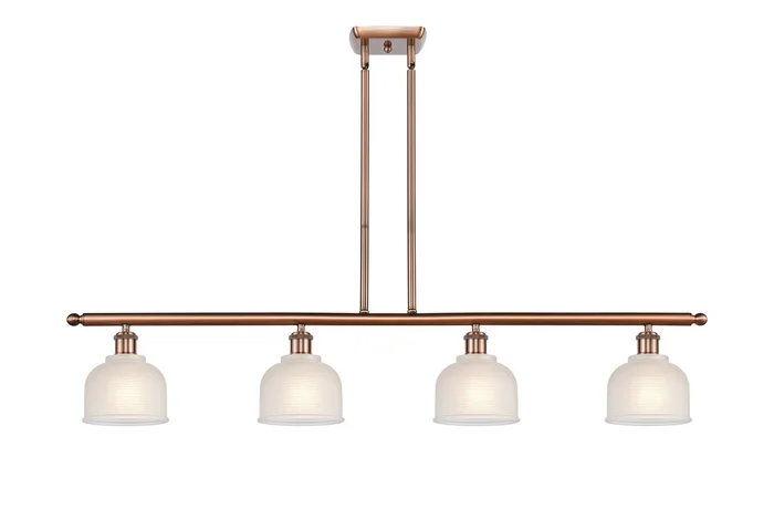 Ballston Four Light Island Pendant in Antique Copper (405|516-4I-AC-G411)