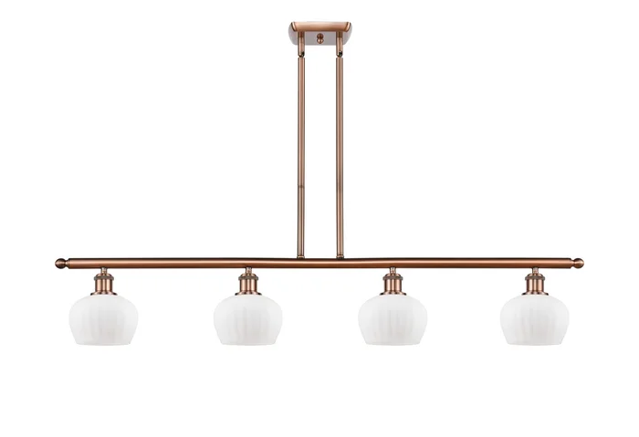 Ballston Four Light Island Pendant in Antique Copper (405|516-4I-AC-G91)