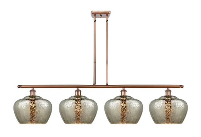 Ballston Four Light Island Pendant in Antique Copper (405|516-4I-AC-G96-L)
