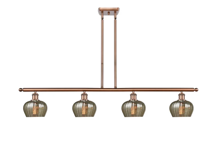 Ballston Four Light Island Pendant in Antique Copper (405|516-4I-AC-G96)