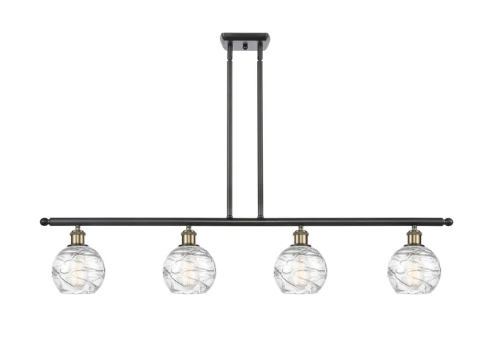 Ballston Four Light Island Pendant in Black Antique Brass (405|516-4I-BAB-G1213-6)