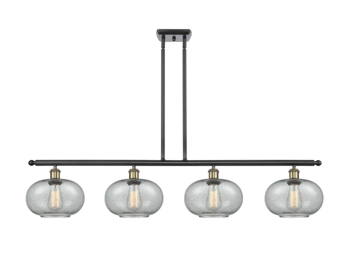 Ballston Four Light Island Pendant in Black Antique Brass (405|516-4I-BAB-G247)