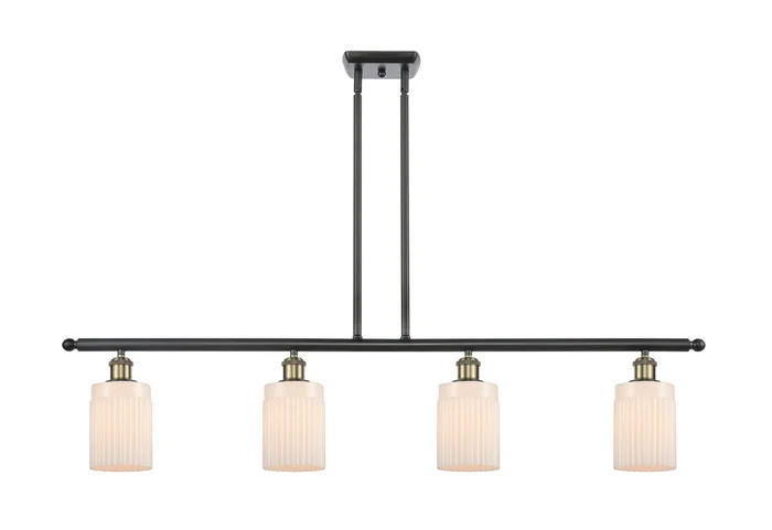 Ballston Four Light Island Pendant in Black Antique Brass (405|516-4I-BAB-G341)