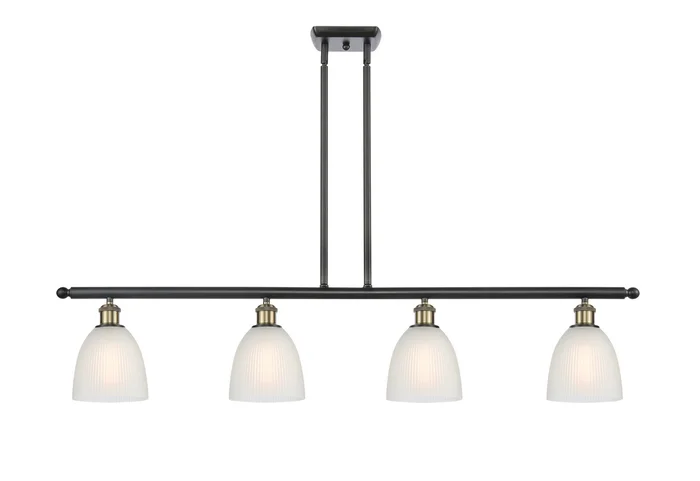 Ballston Four Light Island Pendant in Black Antique Brass (405|516-4I-BAB-G381)