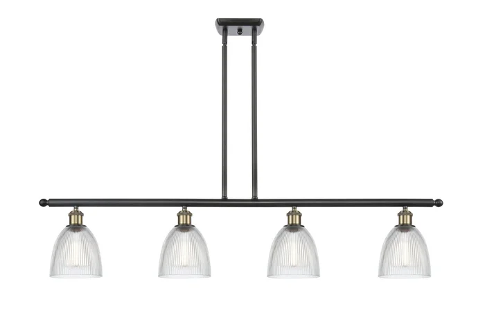 Ballston Four Light Island Pendant in Black Antique Brass (405|516-4I-BAB-G382)