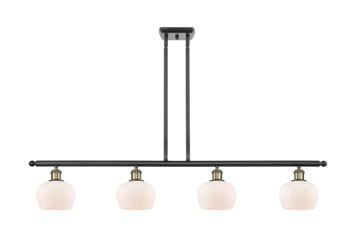 Ballston Four Light Island Pendant in Black Antique Brass (405|516-4I-BAB-G91)