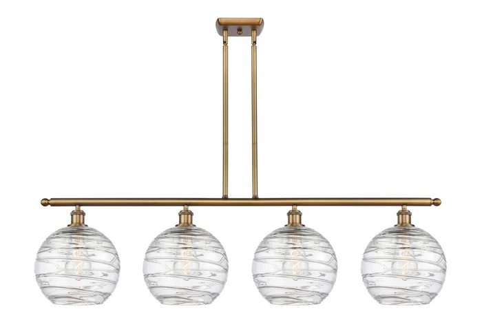 Ballston Four Light Island Pendant in Brushed Brass (405|516-4I-BB-G1213-10)