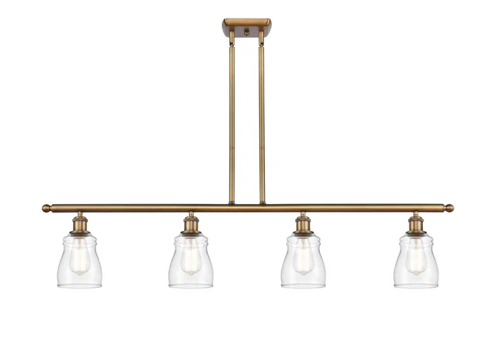 Ballston Four Light Island Pendant in Brushed Brass (405|516-4I-BB-G392)