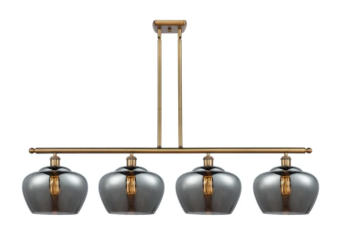 Ballston Four Light Island Pendant in Brushed Brass (405|516-4I-BB-G93-L)