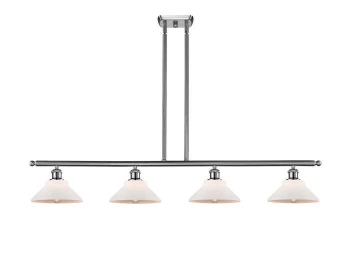 Ballston Four Light Island Pendant in Brushed Satin Nickel (405|516-4I-SN-G131)