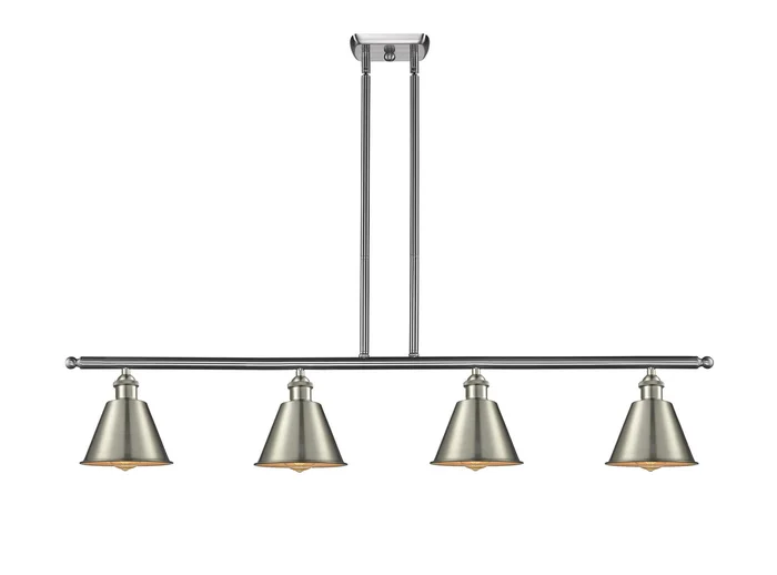 Ballston Four Light Island Pendant in Brushed Satin Nickel (405|516-4I-SN-G247)