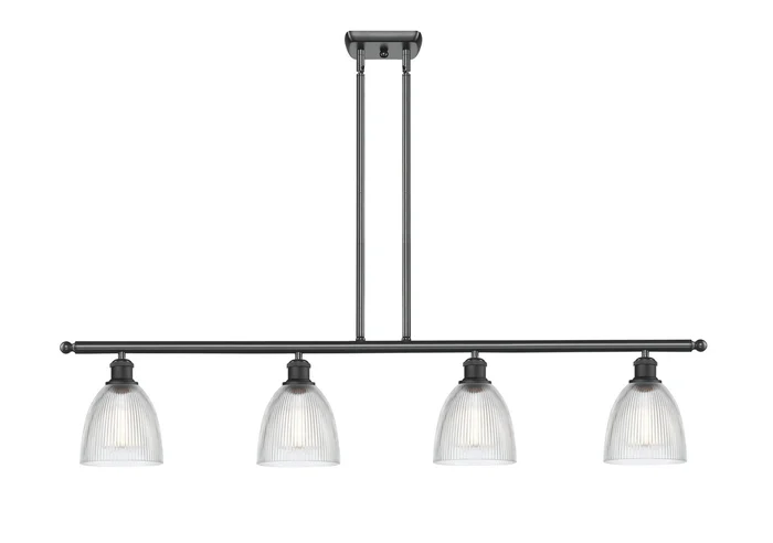 Ballston Four Light Island Pendant in Matte Black (405|516-4I-BK-G382)
