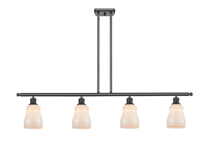 Ballston Four Light Island Pendant in Matte Black (405|516-4I-BK-G391)