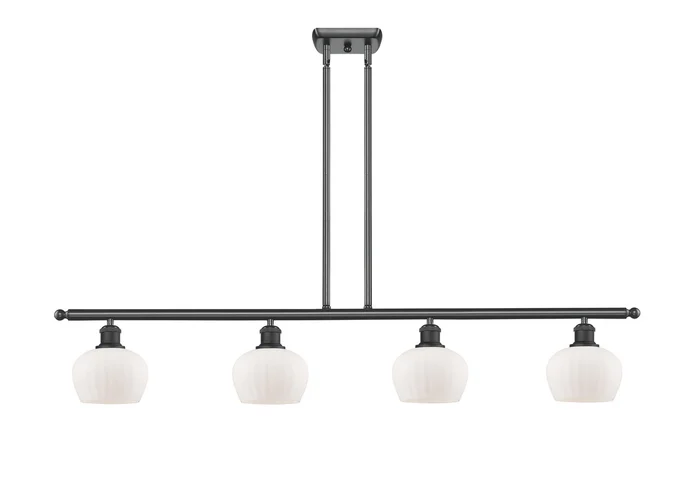 Ballston Four Light Island Pendant in Matte Black (405|516-4I-BK-G91)