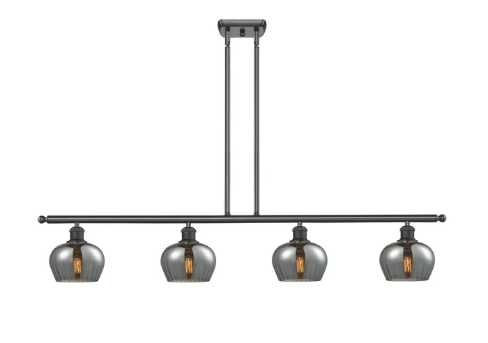 Ballston Four Light Island Pendant in Matte Black (405|516-4I-BK-G93)