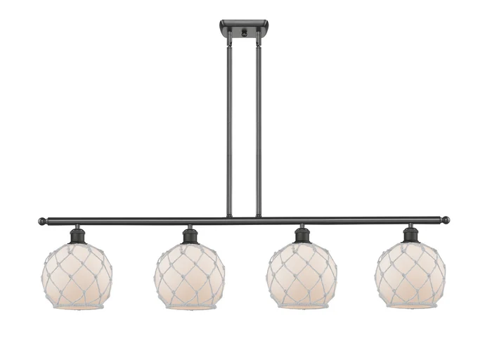 Ballston Four Light Island Pendant in Oil Rubbed Bronze (405|516-4I-OB-G121-8RW)