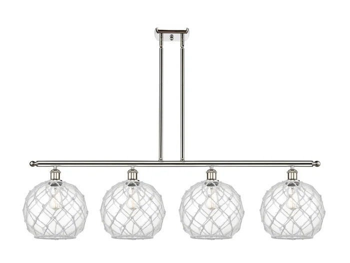 Ballston Four Light Island Pendant in Polished Nickel (405|516-4I-PN-G122-10RW)