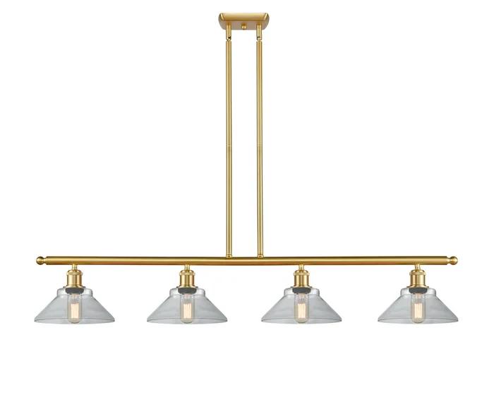 Ballston Four Light Island Pendant in Satin Gold (405|516-4I-SG-G132)