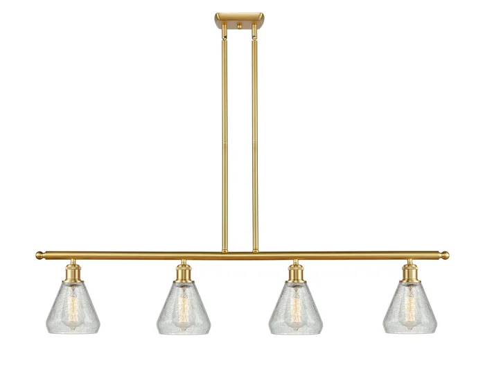 Ballston Four Light Island Pendant in Satin Gold (405|516-4I-SG-G275)