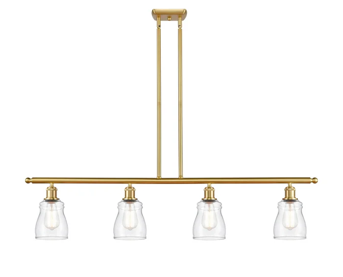 Ballston Four Light Island Pendant in Satin Gold (405|516-4I-SG-G392)