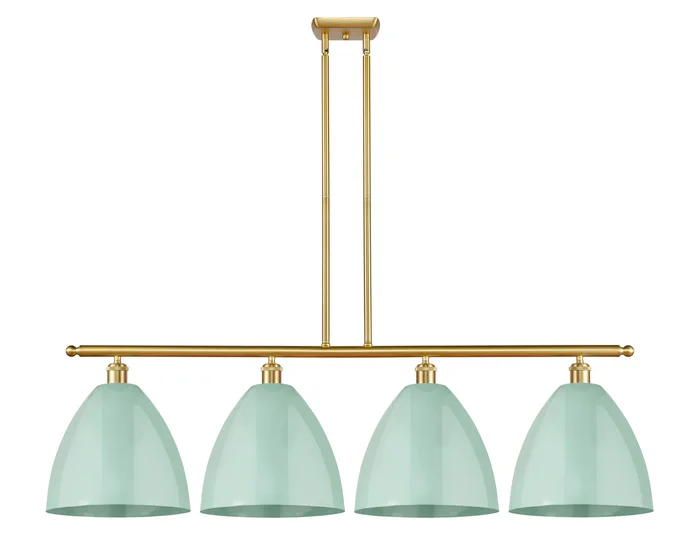 Ballston Four Light Island Pendant in Satin Gold (405|516-4I-SG-MBD-12-SF)