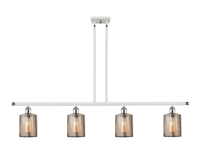 Ballston Four Light Island Pendant in White Polished Chrome (405|516-4I-WPC-G116)