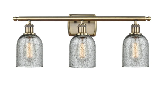 Ballston LED Bath Vanity in Antique Brass (405|516-3W-AB-G257-LED)