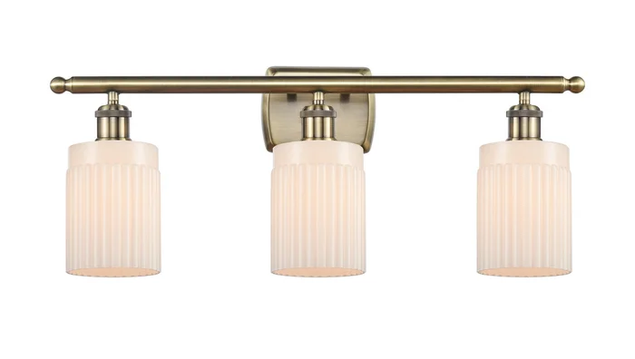 Ballston LED Bath Vanity in Antique Brass (405|516-3W-AB-G341-LED)