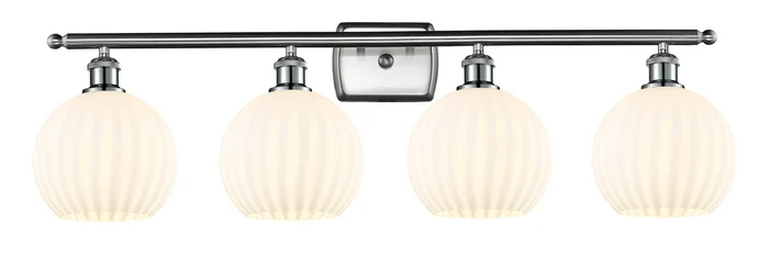 Ballston LED Bath Vanity in Antique Brass (405|516-4W-AB-G121-8-LED)