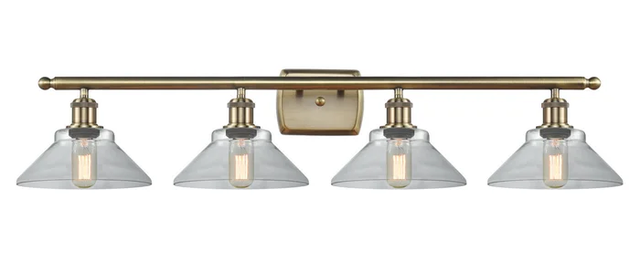 Ballston LED Bath Vanity in Antique Brass (405|516-4W-AB-G132-LED)