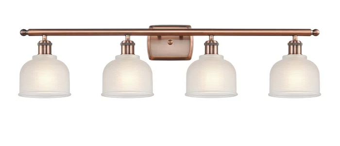 Ballston LED Bath Vanity in Antique Copper (405|516-4W-AC-G411-LED)