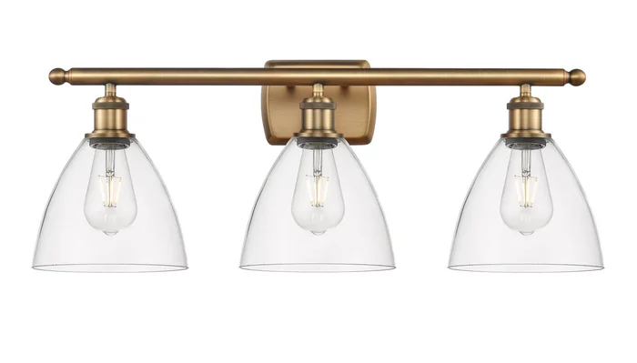 Ballston LED Bath Vanity in Brushed Brass (405|516-3W-BB-GBD-752-LED)