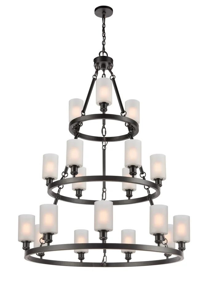 Ballston LED Chandelier in Matte Black (405|82034-BK-G801-LED)
