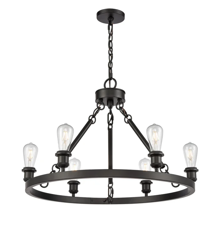Ballston LED Chandelier in Matte Black (405|830-BK-LED)