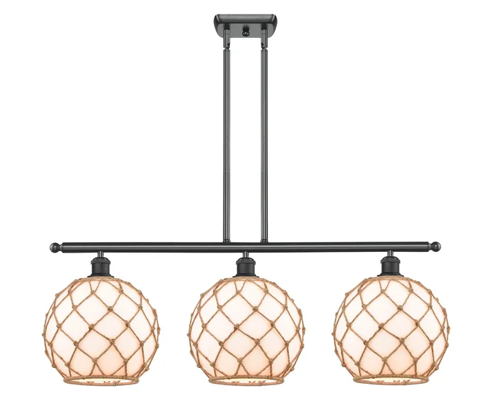 Ballston LED Island Pendant in Matte Black (405|516-3I-BK-G122-10RB-LED)