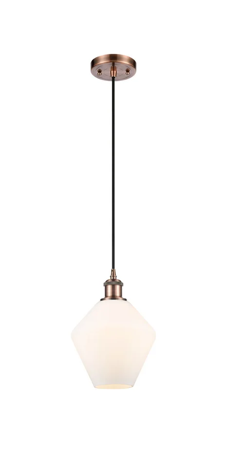 Ballston LED Mini Pendant in Antique Copper (405|516-1P-AC-G651-8-LED)