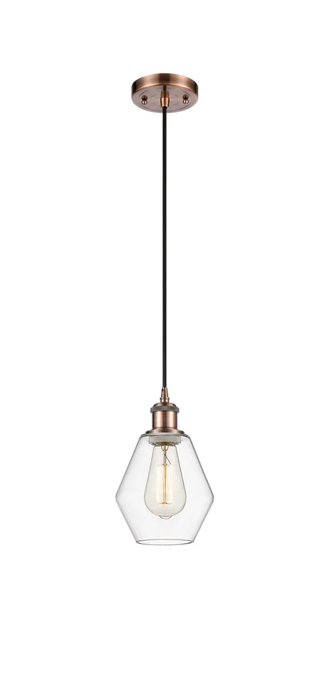 Ballston LED Mini Pendant in Antique Copper (405|516-1P-AC-G652-6-LED)