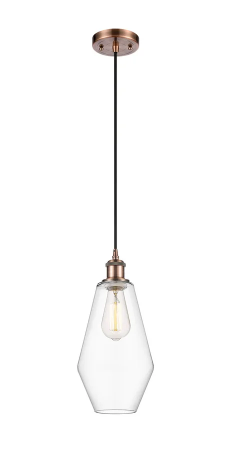 Ballston LED Mini Pendant in Antique Copper (405|516-1P-AC-G652-7-LED)