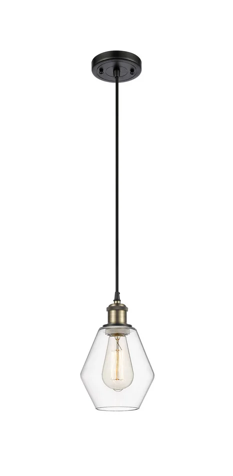 Ballston LED Mini Pendant in Black Antique Brass (405|516-1P-BAB-G652-6-LED)
