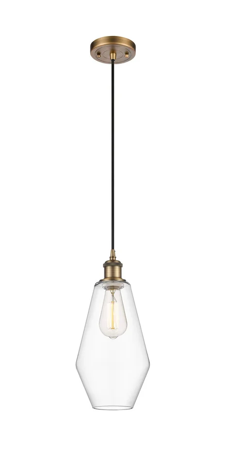 Ballston LED Mini Pendant in Brushed Brass (405|516-1P-BB-G652-7-LED)
