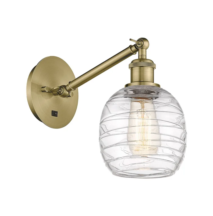 Ballston LED Wall Sconce in Antique Brass (405|317-1W-AB-G1013-LED)