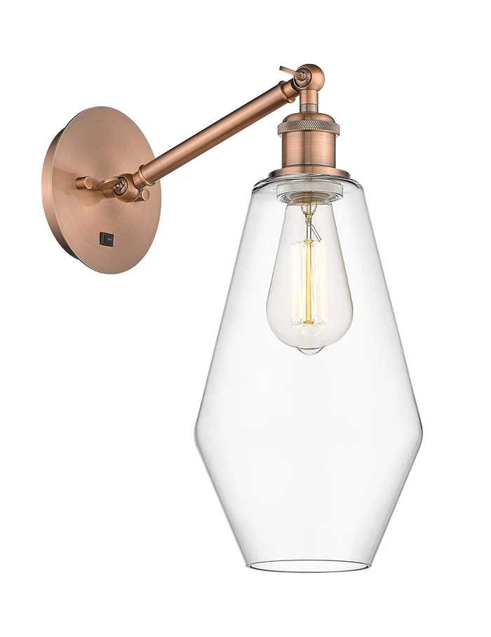 Ballston LED Wall Sconce in Antique Copper (405|317-1W-AC-G652-7-LED)