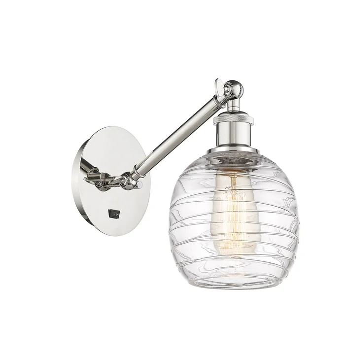 Ballston LED Wall Sconce in Polished Nickel (405|317-1W-PN-G1013-LED)