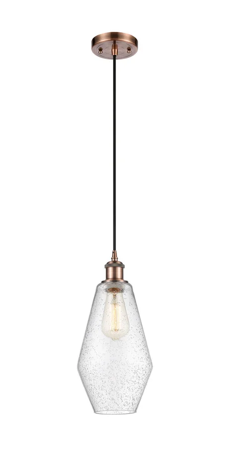 Ballston One Light Mini Pendant in Antique Copper (405|516-1P-AC-G654-7)