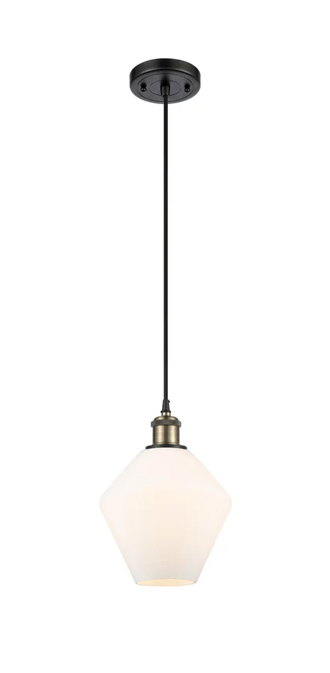 Ballston One Light Mini Pendant in Black Antique Brass (405|516-1P-BAB-G651-8)