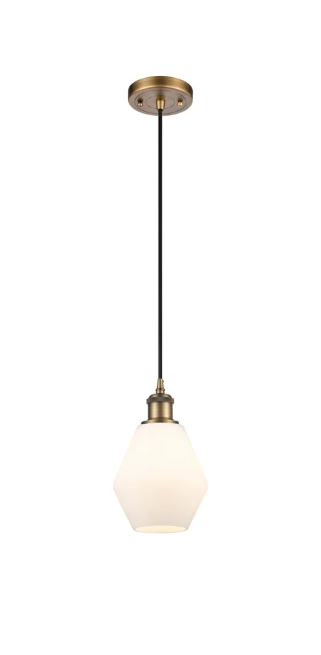 Ballston One Light Mini Pendant in Brushed Brass (405|516-1P-BB-G651-6)