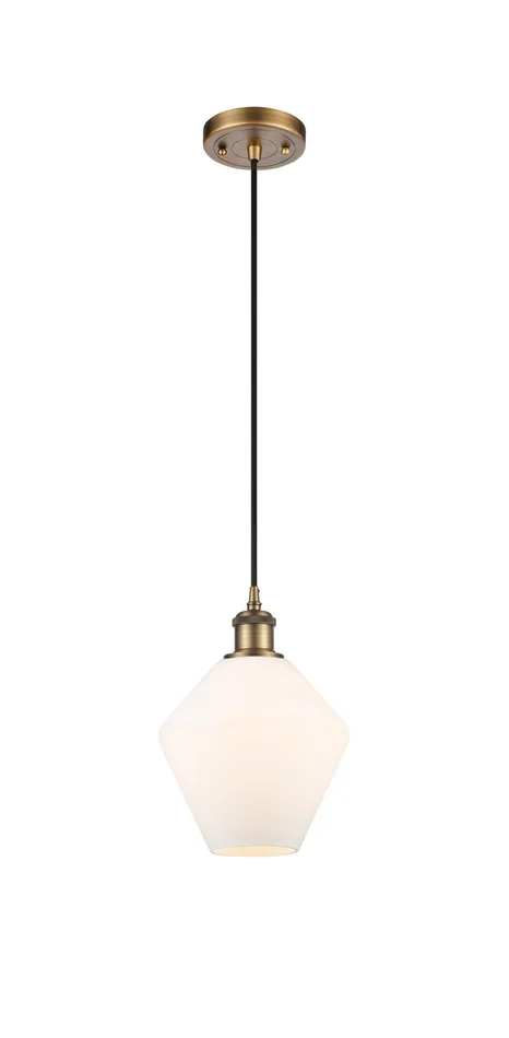 Ballston One Light Mini Pendant in Brushed Brass (405|516-1P-BB-G651-8)