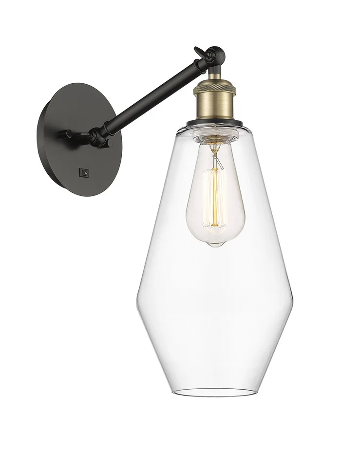 Ballston One Light Wall Sconce in Black Antique Brass (405|317-1W-BAB-G652-7)