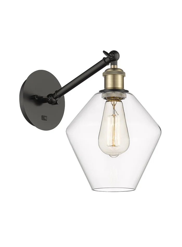Ballston One Light Wall Sconce in Black Antique Brass (405|317-1W-BAB-G652-8)